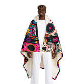 Serena Calavera - Sugar Skull Hooded Sherpa Blanket